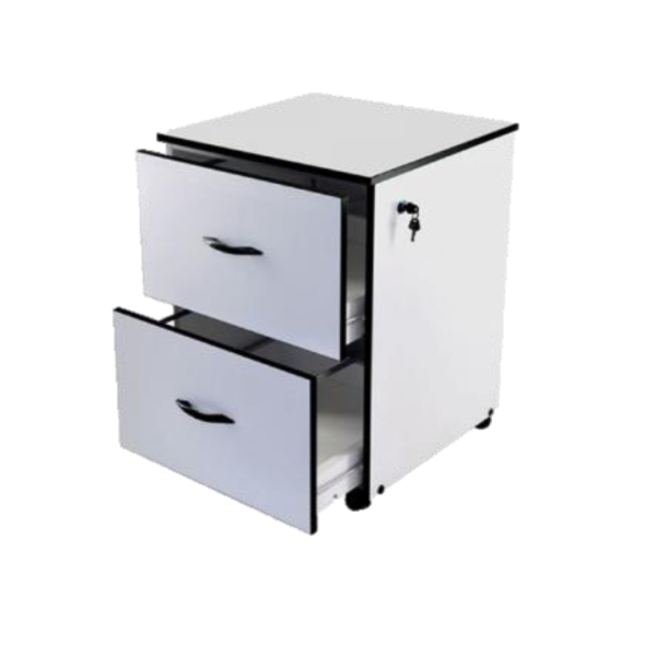 (FAM008) GAVETEIRO VOLANTE COM 1 GAVETA PASTA SUSPENSA E 2 GAVETAS PEQUENAS COM RODAS