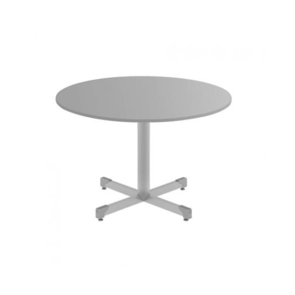 (FM062) MESA PARA REUNIÃO OU BIBLIOTECA REDONDA EM MDF ,ESTRUTURA EM METALON 50X30