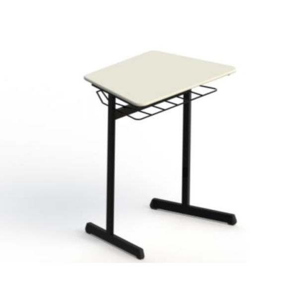 (FM073) MESA ESCOLAR  TRAPEZOIDAL ADULTO, ESTRUTURA EM TUBO 7[8