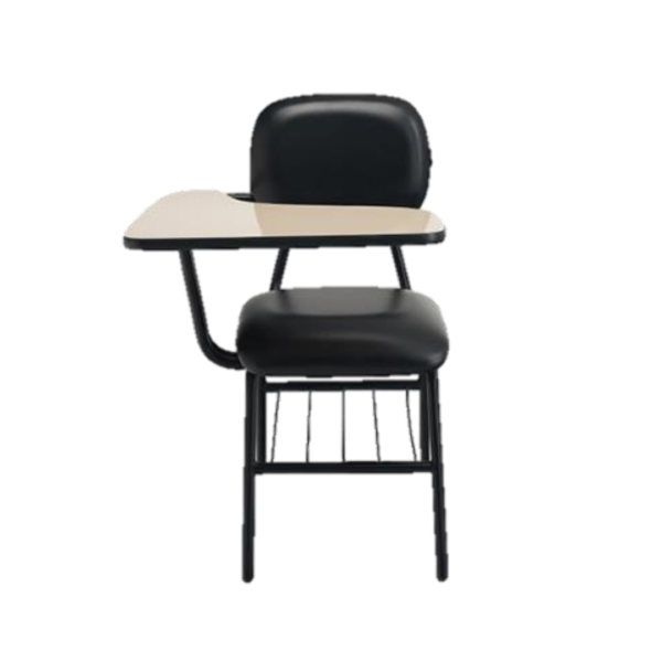 (FCU021) CADEIRA UNIVERSITÁRIA ESTOFADA FRONTAL ADULTO EM TUBO 7/8, ESPUMA LAMINADA DE 4 CM COM PRANCHETA EM MDF