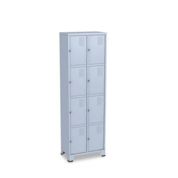 (ROU0012) ROUPEIRO EM AÇO 2 VÃOS 8 PORTAS