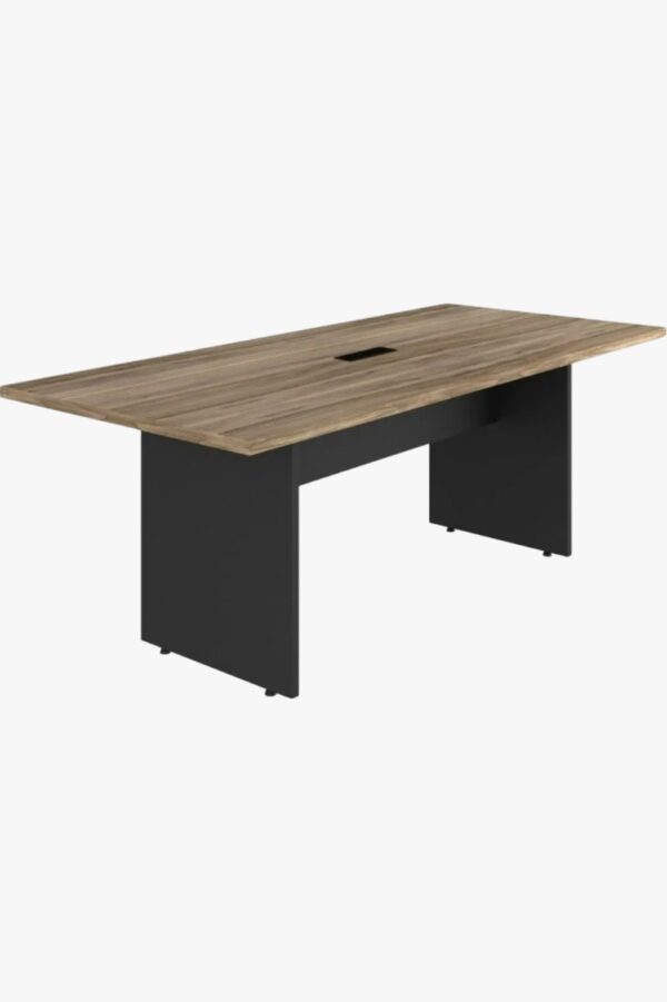 MESA DE REUNIÃO EM MDF 30MM COM 1 CAIXA DE TOMADA